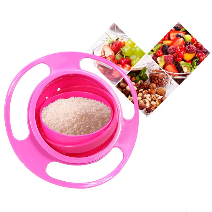 360 Degrees Rotatable Gyro Training Snack Bowl